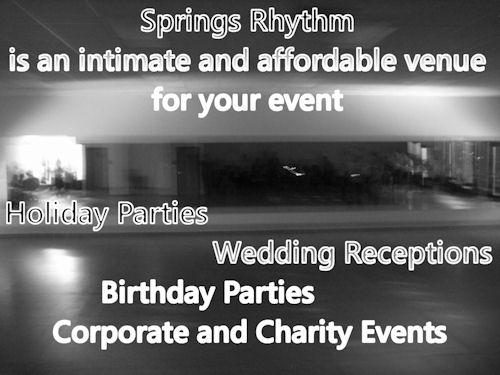 Rent the "Springs Rhythm" for Your Event